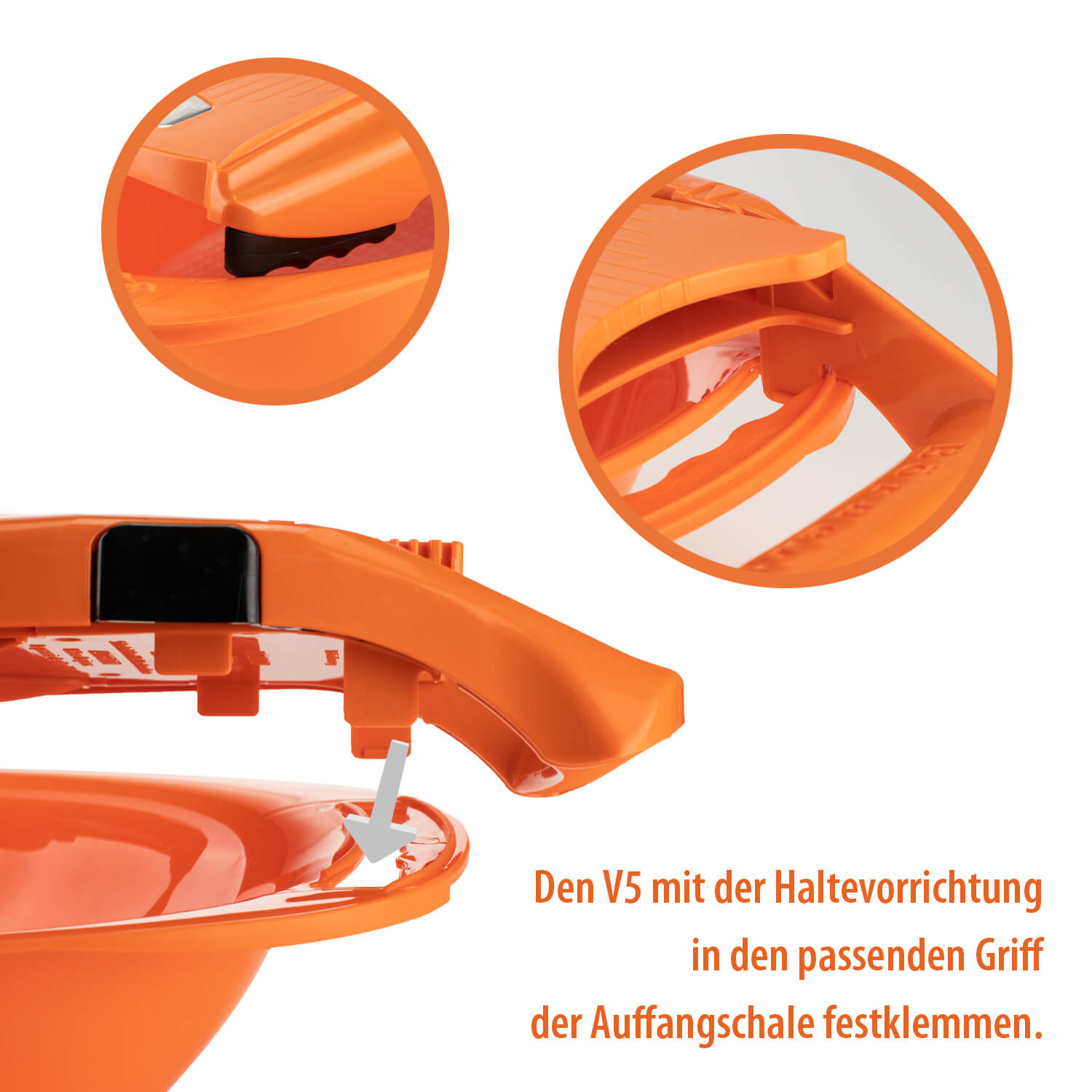 Овална ваничка за ренде Бьорнер V5 - Оранжев