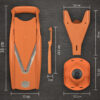 Ренде Borner V5 PowerLine плюс комплект с белачка оранжев