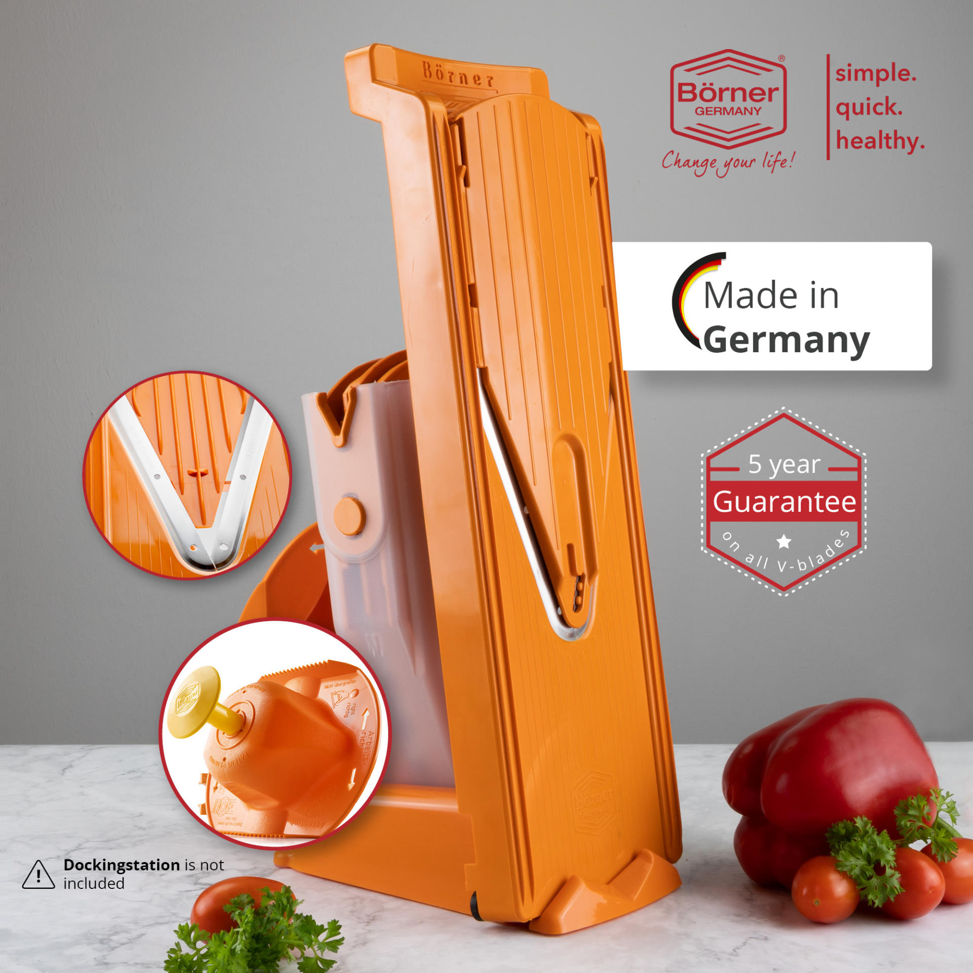 Кухненско ренде Бьорнер Slicer V3 TrendLine основен комплект - Оранжев