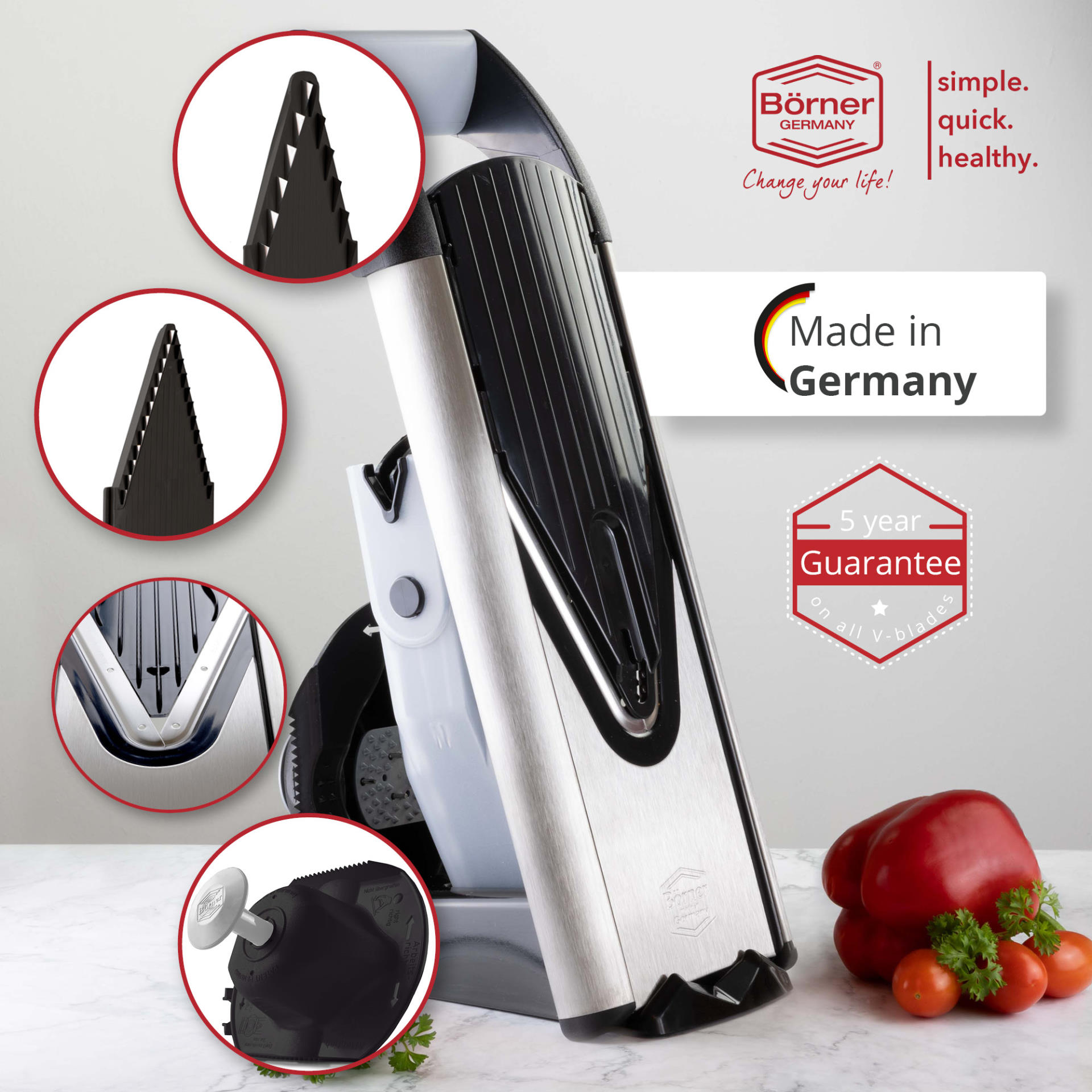 Кухненско ренде Borner Slicer V6 ExclusiveLine Професионален комплект